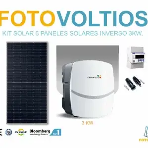 Kit solar fotovoltaico de 3 KW