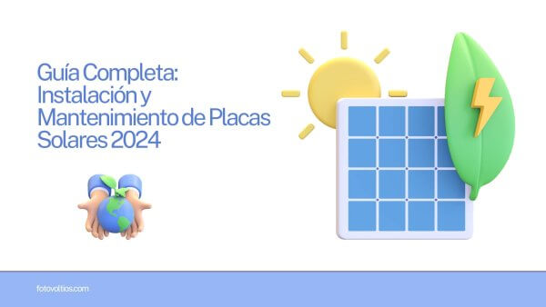 Guía Completa Instalación y Mantenimiento de Placas Solares 2024
